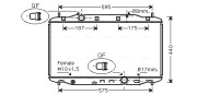 HD2190 Chladič, chlazení motoru AVA QUALITY COOLING