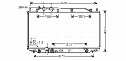 HD2192 Chladič, chlazení motoru AVA QUALITY COOLING