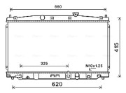 HD2288 Chladič, chlazení motoru AVA QUALITY COOLING