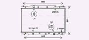 HD2315 Chladič, chlazení motoru AVA QUALITY COOLING