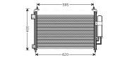 HD5213D Kondenzátor, klimatizace AVA QUALITY COOLING