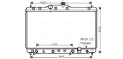 HDA2173 Chladič, chlazení motoru AVA QUALITY COOLING