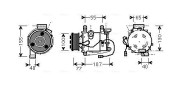 HDAK232 Kompresor, klimatizace AVA QUALITY COOLING