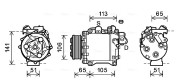 HDAK263 Kompresor, klimatizace AVA QUALITY COOLING