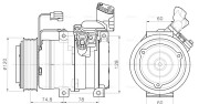 HDAK340 Kompresor, klimatizace AVA QUALITY COOLING