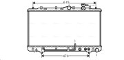 HY2033 Chladič, chlazení motoru AVA QUALITY COOLING