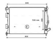 HY2381 Chladič, chlazení motoru AVA QUALITY COOLING