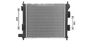 HY2578 Chladič, chlazení motoru AVA QUALITY COOLING