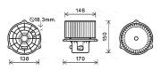 HY8556 vnitřní ventilátor AVA QUALITY COOLING