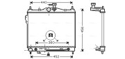 HYA2100 Chladič, chlazení motoru AVA QUALITY COOLING