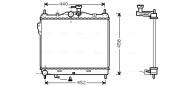 HYA2101 Chladič, chlazení motoru AVA QUALITY COOLING