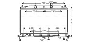 HYA2177 Chladič, chlazení motoru AVA QUALITY COOLING