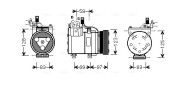 HYK093 Kompresor, klimatizace AVA QUALITY COOLING