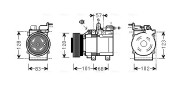 HYK123 Kompresor, klimatizace AVA QUALITY COOLING