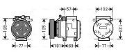 HYAK208 Kompresor, klimatizace AVA QUALITY COOLING