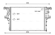 IV2126 Chladič, chlazení motoru AVA QUALITY COOLING