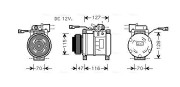 IVAK076 Kompresor, klimatizace AVA QUALITY COOLING