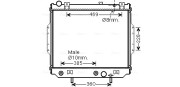 JE2071 Chladič, chlazení motoru AVA QUALITY COOLING