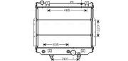 JEA2038 Chladič, chlazení motoru AVA QUALITY COOLING