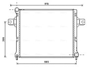 JEA2064 Chladič, chlazení motoru AVA QUALITY COOLING