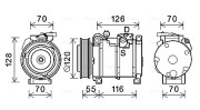 JEK068 Kompresor, klimatizace AVA QUALITY COOLING