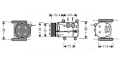 JRAK026 Kompresor, klimatizace AVA QUALITY COOLING
