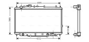 KA2017 Chladič, chlazení motoru AVA QUALITY COOLING