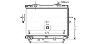 KA2069 Chladič, chlazení motoru AVA QUALITY COOLING