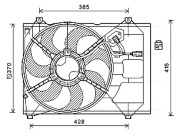 KA7527 Větrák, chlazení motoru AVA QUALITY COOLING