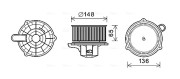 KA8240 vnitřní ventilátor AVA QUALITY COOLING