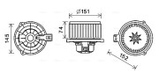 KA8260 vnitřní ventilátor AVA QUALITY COOLING