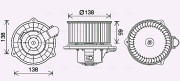 KA8287 vnitřní ventilátor AVA QUALITY COOLING