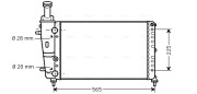 LC2066 Chladič, chlazení motoru AVA QUALITY COOLING