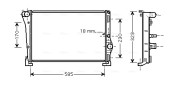 LC2088 Chladič, chlazení motoru AVA QUALITY COOLING