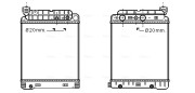 ME2146 Chladič, chlazení motoru AVA QUALITY COOLING