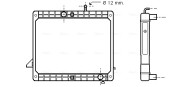 ME2175 Chladič, chlazení motoru AVA QUALITY COOLING