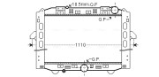 ME2284 Chladič, chlazení motoru AVA QUALITY COOLING