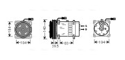 MFAK004 Kompresor, klimatizace AVA QUALITY COOLING