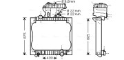 MN2015 Chladič, chlazení motoru AVA QUALITY COOLING