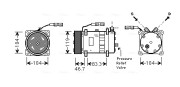 MNAK048 Kompresor, klimatizace AVA QUALITY COOLING