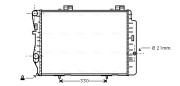 MS2212 Chladič, chlazení motoru AVA QUALITY COOLING