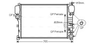MS2447 Chladič, chlazení motoru AVA QUALITY COOLING
