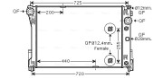 MSA2546 Chladič, chlazení motoru AVA QUALITY COOLING