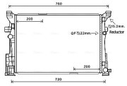 MS2652 Chladič, chlazení motoru AVA QUALITY COOLING