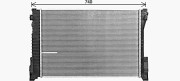 MS2729 Chladič, chlazení motoru AVA QUALITY COOLING