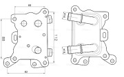 MS3787 Olejový chladič, motorový olej AVA QUALITY COOLING