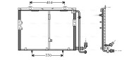 MS5290 Kondenzátor, klimatizace AVA QUALITY COOLING