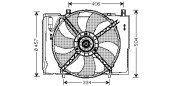 MS7504 Větrák, chlazení motoru AVA QUALITY COOLING