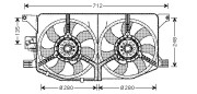 MS7510 Větrák, chlazení motoru AVA QUALITY COOLING