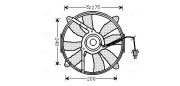 MS7521 Větrák, chlazení motoru AVA QUALITY COOLING